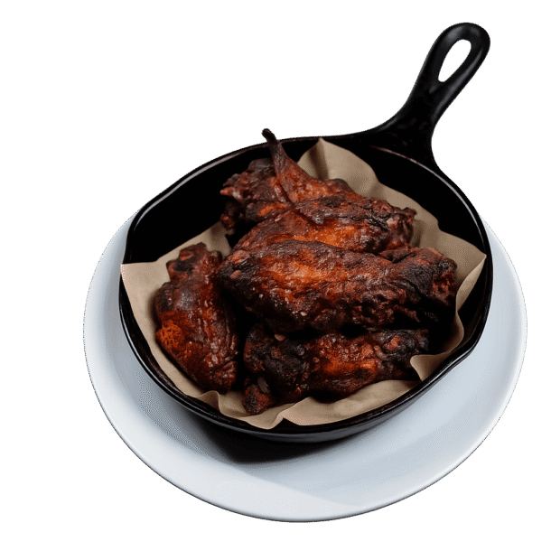 Dry-rubbed Murray’s chicken wings. Crispy on the outside, tender inside. And yes — that blue cheese aioli is everything